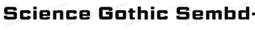 Science Gothic Sembd字体转换
